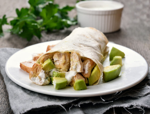 Burrito de pollo con quinua y vegetales ❤️